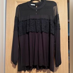Maurice’s Black multi layer blouse